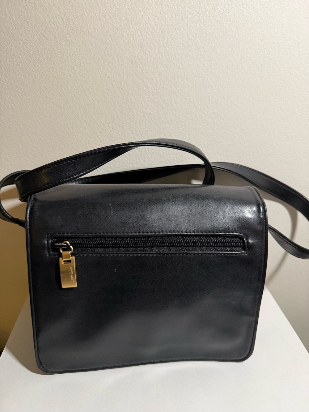 Nine West Black Crossbody Bag with Gold Hardware
